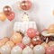 60 Packs 12 Inch Dusty Pink Metallic Chrome Rose Gold White9(Retro Pink)